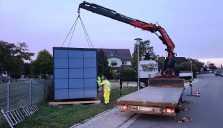 Die Gemeinde hat einen Container geschenkt bekommen. Die Verwendung ist noch offen. Die Gemeinde hat einen Container geschenkt bekommen. Die Verwendung ist noch offen.