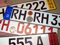 Kfz-Schilder Kfz-Schilder