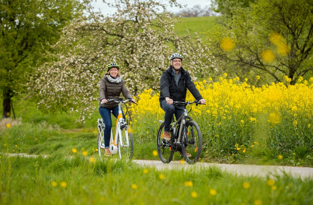 Radfahrer unterwegs. Bild: Landratsamt Rhein-Neckar-Kreis Radfahrer unterwegs. Bild: Landratsamt Rhein-Neckar-Kreis
