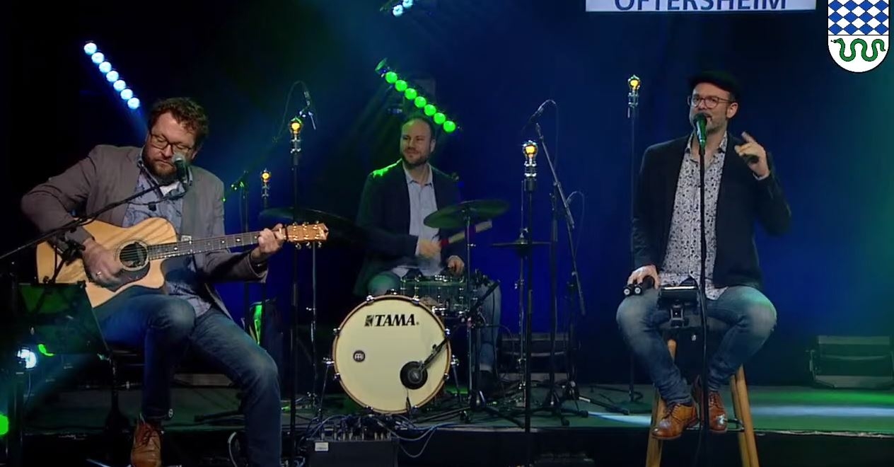 Das Musiktrio beim virtuellen Neujahrsempfang.