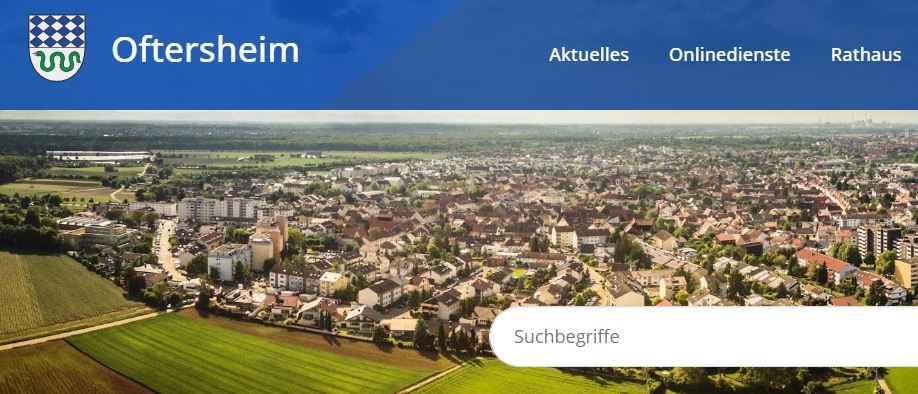 Ausschnitt der neue Webseite Ausschnitt der neue Webseite