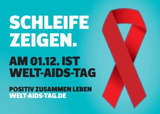 Postkarte zum Welt Aids Tag (Quelle: www.welt-aids-tag.de) Postkarte zum Welt Aids Tag (Quelle: www.welt-aids-tag.de)