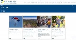 Ansicht der Seite Freizeitportal Ansicht der Seite Freizeitportal