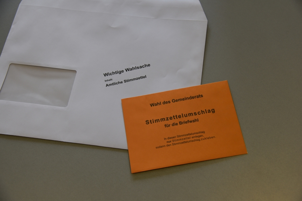 Wahlumschläge (Beispielfoto) Wahlumschläge (Beispielfoto)