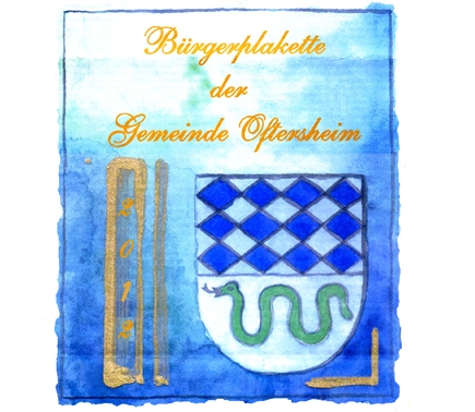 Bürgerplakette 2012 Bürgerplakette 2012