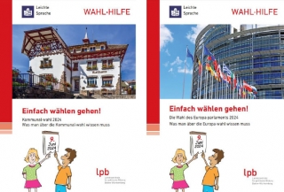 Die Titelseiten der Broschüren Einfach wählen. Das sind Wahlhilfen in leichter Sprache. Die Titelseiten der Broschüren Einfach wählen. Das sind Wahlhilfen in leichter Sprache.