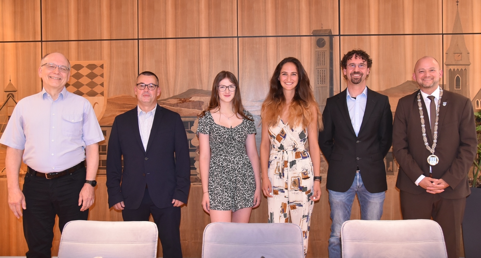 Diese Mitglieder sind neu im Gremium: Dr. Martin Wilmes, Jörg Engfer, Sophia Schad, Jana Patschke, Dr. Tobias Ober