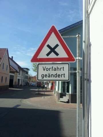Vorfahrtsänderung 1 Vorfahrtsänderung 1