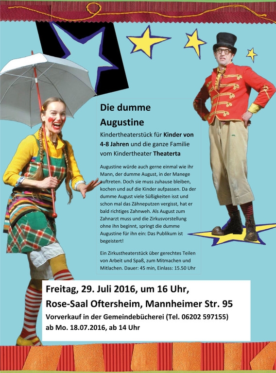 BÜ Kindertheater Dumme Augustine BÜ Kindertheater Dumme Augustine