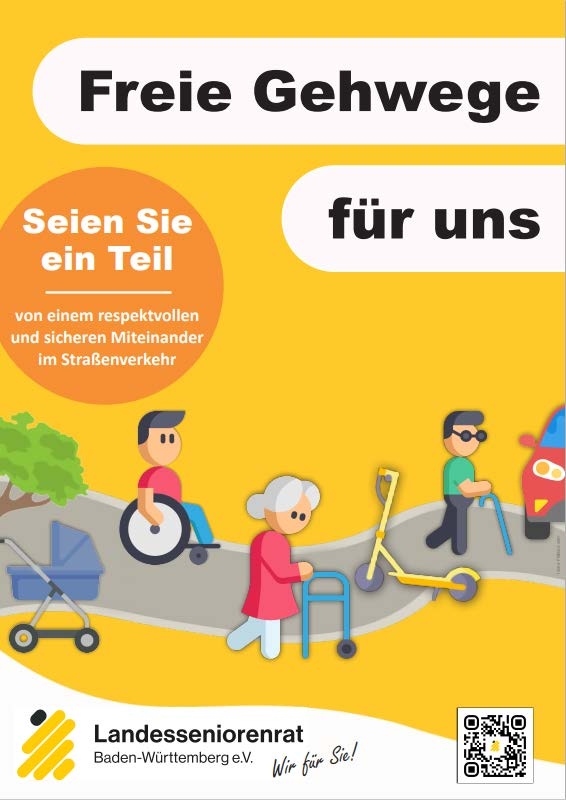 Aktion freie Gehwege des Landesseniorenrats am Tag der älteren Menschen am 1. Oktober Aktion freie Gehwege des Landesseniorenrats am Tag der älteren Menschen am 1. Oktober