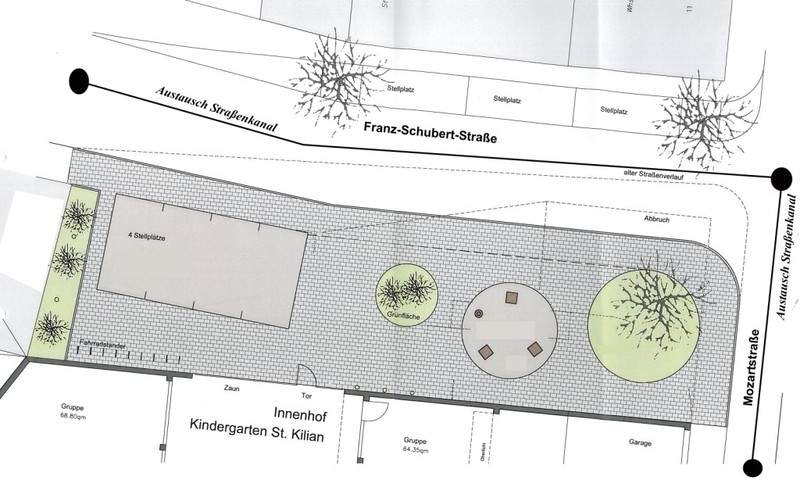 Plan Umbau Mozartstraße Plan Umbau Mozartstraße