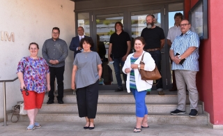 IG Gewerbepark zu Besuch beim Bürgermeister. Bild vlnr: Carmen Kurz-Ketter, Denis Müller, Bürgermeister Jens Geiß, Nicole Schuster, Holger Höfs, Daniela Wurth, Alexander Montag, Ortsbaumeister Ernst Meißner, Bernhard Müller IG Gewerbepark zu Besuch beim Bürgermeister. Bild vlnr: Carmen Kurz-Ketter, Denis Müller, Bürgermeister Jens Geiß, Nicole Schuster, Holger Höfs, Daniela Wurth, Alexander Montag, Ortsbaumeister Ernst Meißner, Bernhard Müller