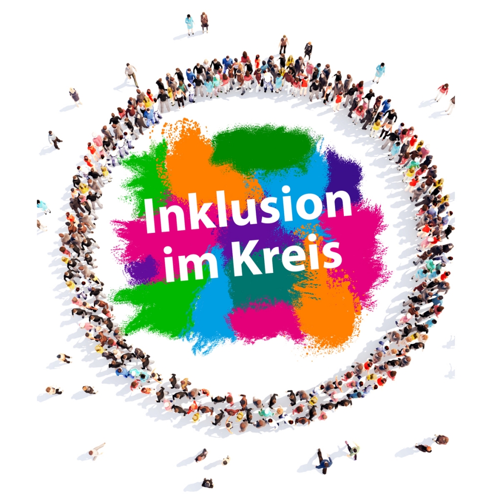 (Quelle: Landratsamt Rhein-Neckar-Kreis): Logo Inklusion im Kreis (Quelle: Landratsamt Rhein-Neckar-Kreis): Logo Inklusion im Kreis