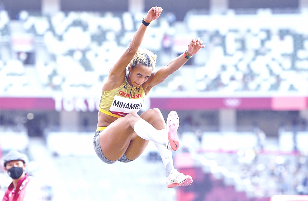 Malaika Mihambo bei den Olympischen Spielen 2021 (Foto: Gemeindearchiv/Windestam-Decabild Hensel) Malaika Mihambo bei den Olympischen Spielen 2021 (Foto: Gemeindearchiv/Windestam-Decabild Hensel)