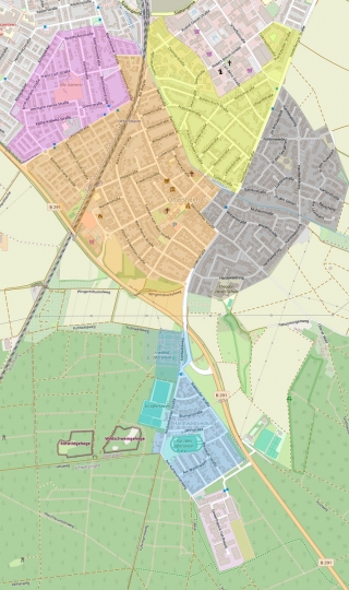 Karte mit der Aufteilung der Schornsteinfegerbezirke Karte mit der Aufteilung der Schornsteinfegerbezirke