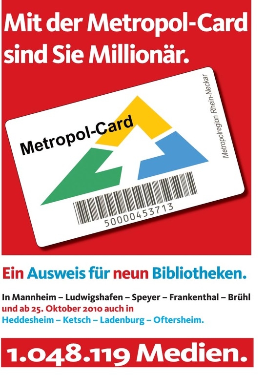 BÜ Metropolcard Plakat BÜ Metropolcard Plakat