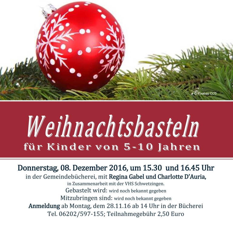 BÜ Weihnachtsbasteln BÜ Weihnachtsbasteln