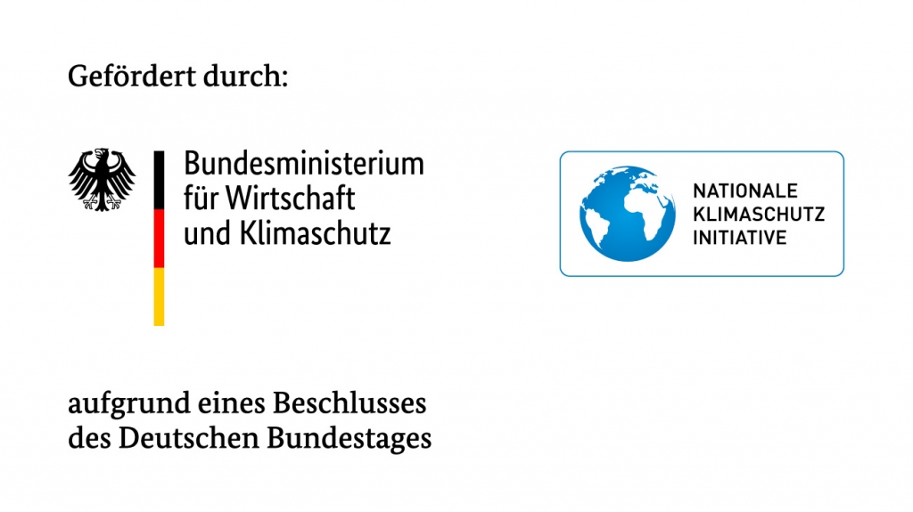 Logo: gefördert durch Bundesministerium für Wirtschaft und Klimaschutz, Nationale Klimaschutzinitiative Logo: gefördert durch Bundesministerium für Wirtschaft und Klimaschutz, Nationale Klimaschutzinitiative