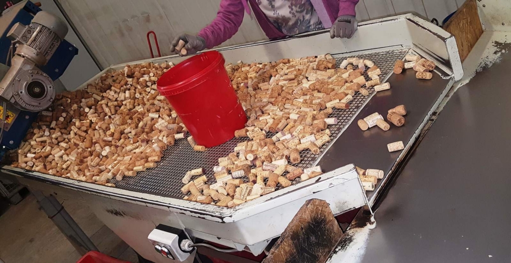 Gesammelte Korken. Bild: Diakonie Kork Gesammelte Korken. Bild: Diakonie Kork