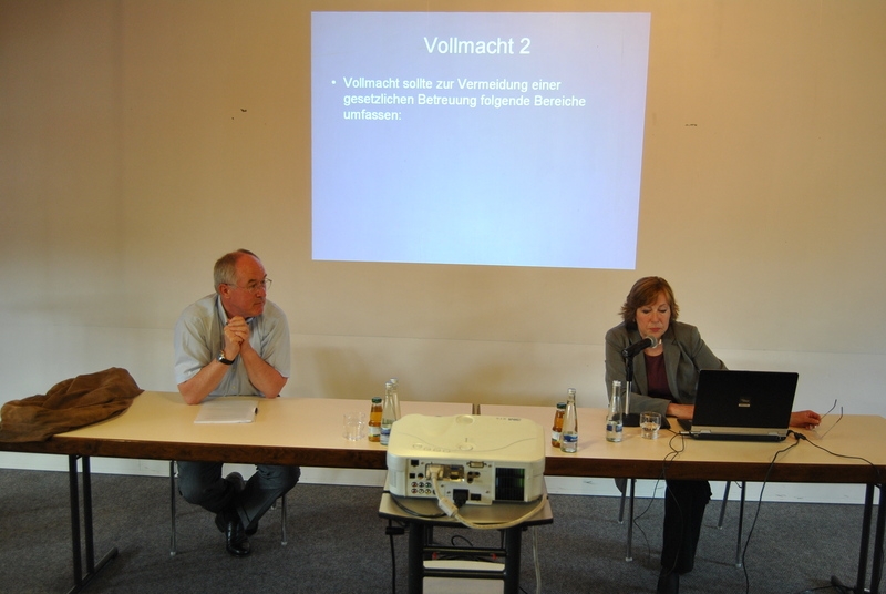 Bild 1 Veranstaltung Vorsorgevollmacht Bild 1 Veranstaltung Vorsorgevollmacht