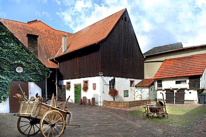 Blick in den Innenhof des Anwesens Mannheimer Str. 61