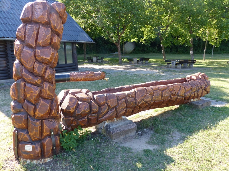 Der neue Brunnen an der Grillhütte Der neue Brunnen an der Grillhütte