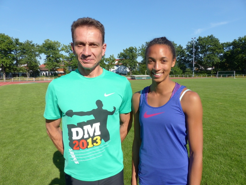 Ein starkes Team: Ralf Weber, Malaika Mihambo Ein starkes Team: Ralf Weber, Malaika Mihambo