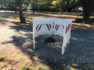 Trinkbrunnen Gemeindepark - abgebaut Trinkbrunnen Gemeindepark - abgebaut