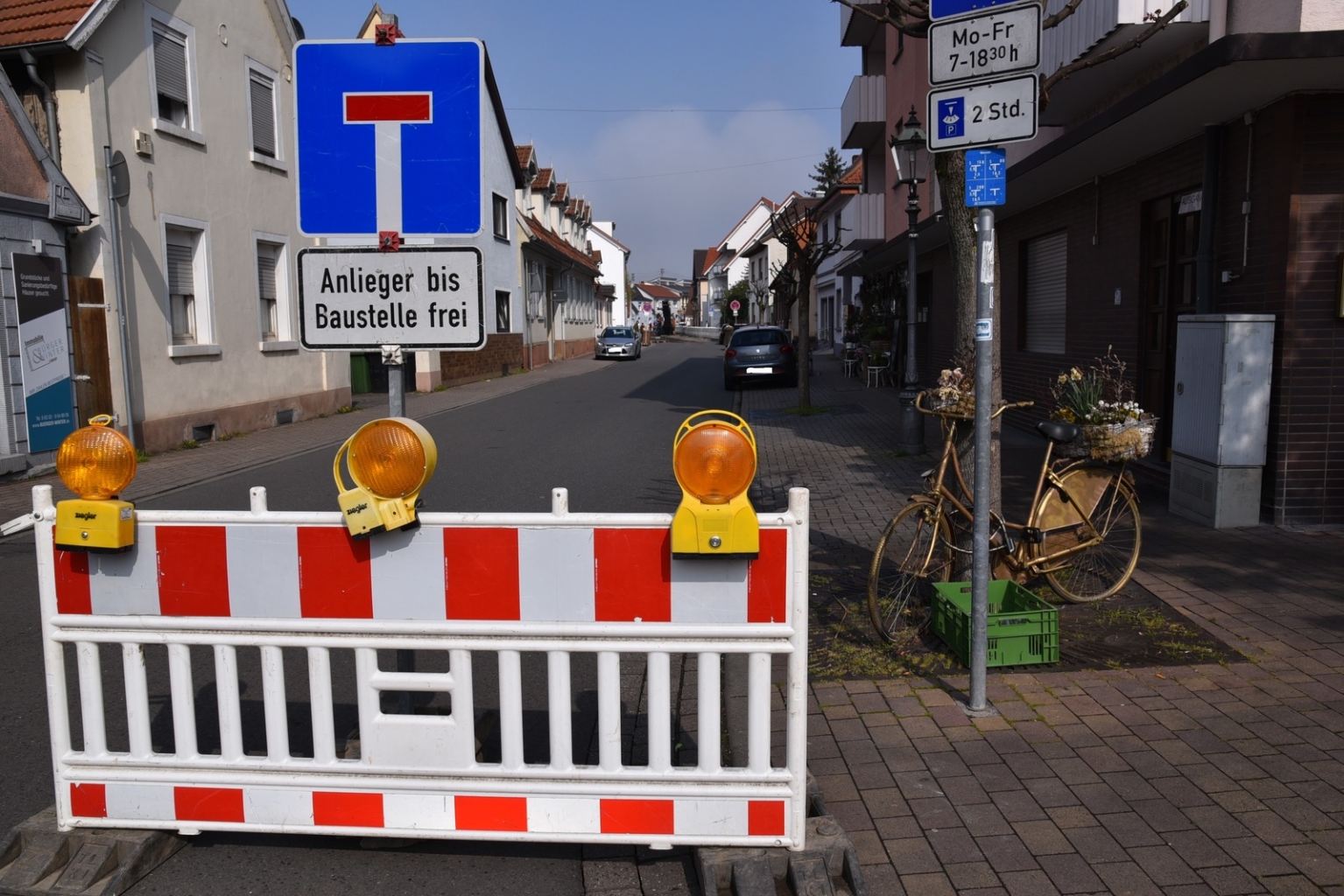 Einfahrt zur Mannheimer Straße