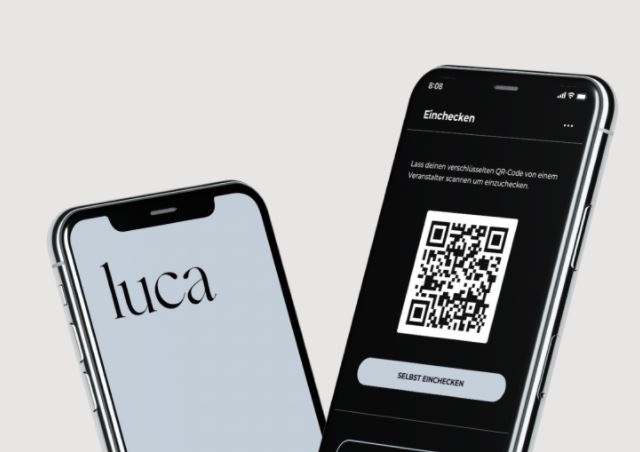 luca app logo auf Smartphones luca app logo auf Smartphones
