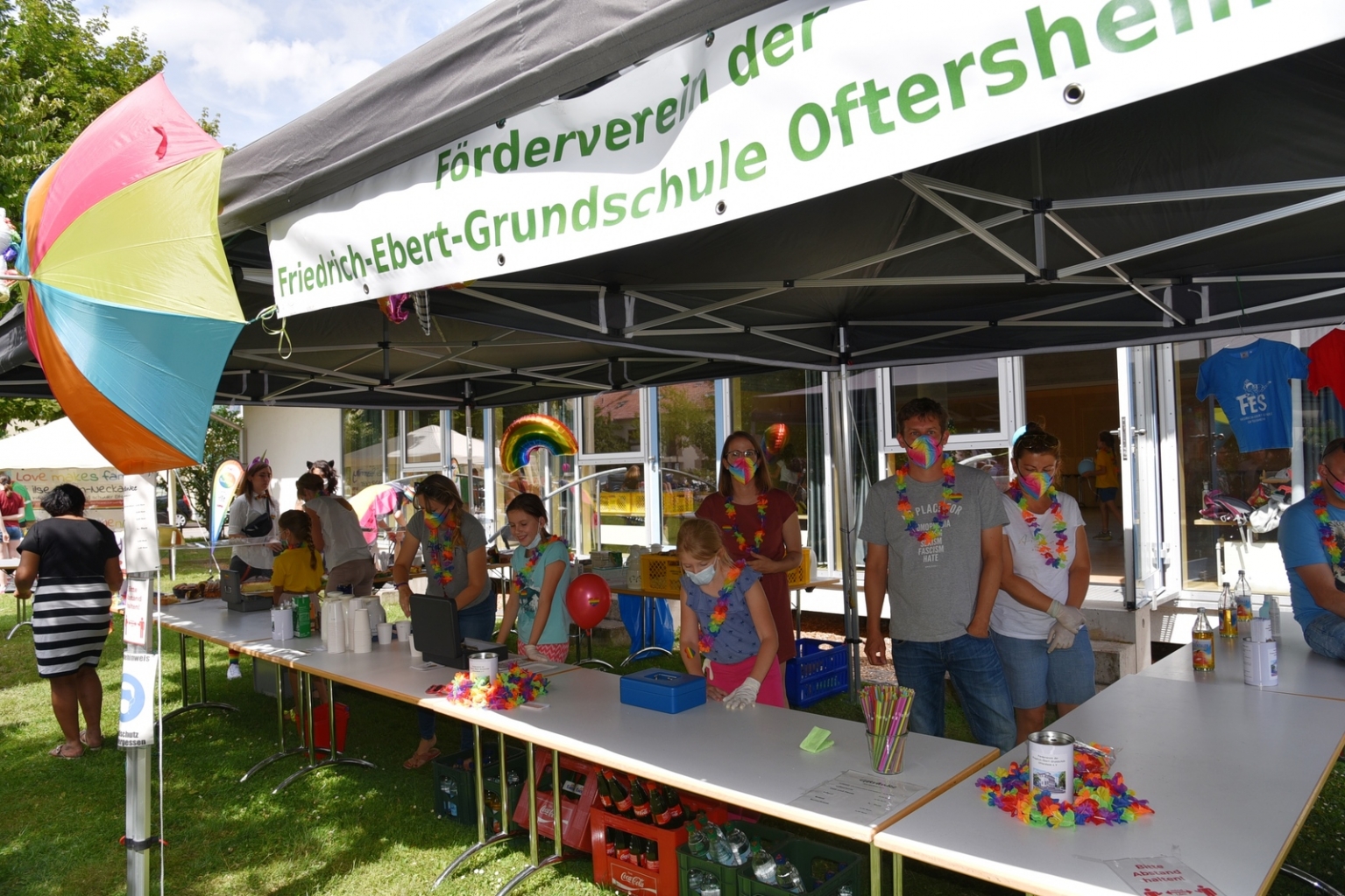Getränkestand des Fördervereins der Friedrich-Ebert-Grundschule im Gemeindepark.