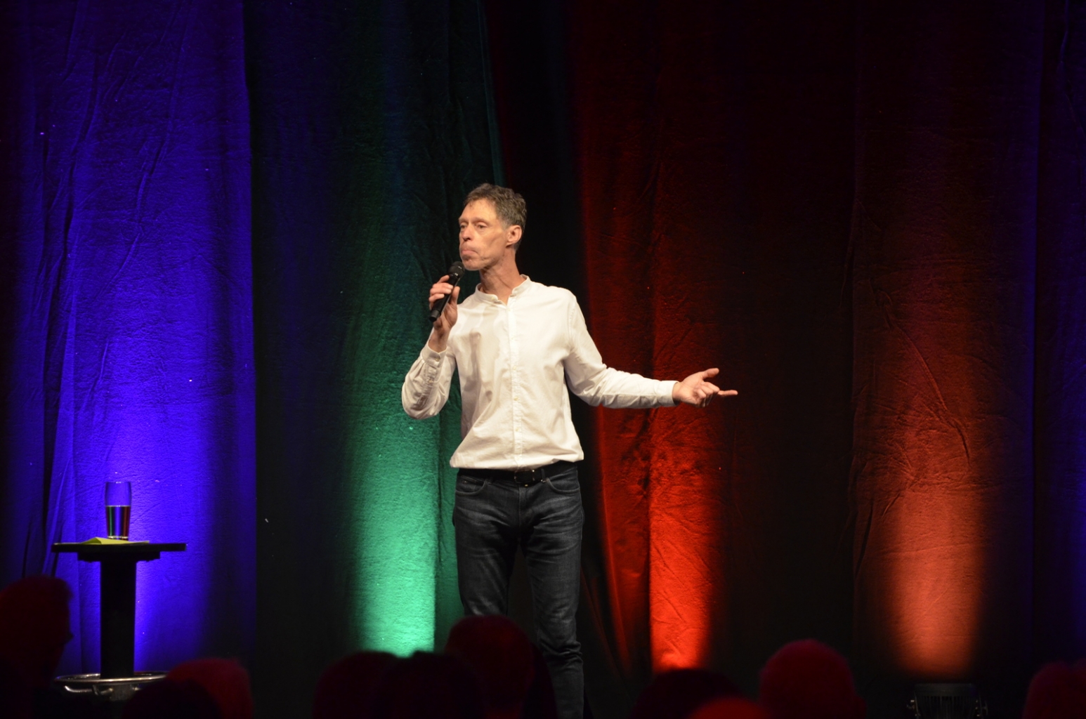 Maddin Schneider auf der Bühne in der Kurpfalzhalle.