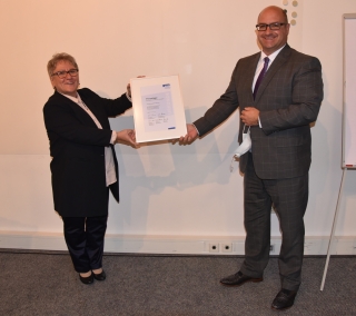 Kristin Schwarz, Bürgermeister Jens Geiß Kristin Schwarz, Bürgermeister Jens Geiß