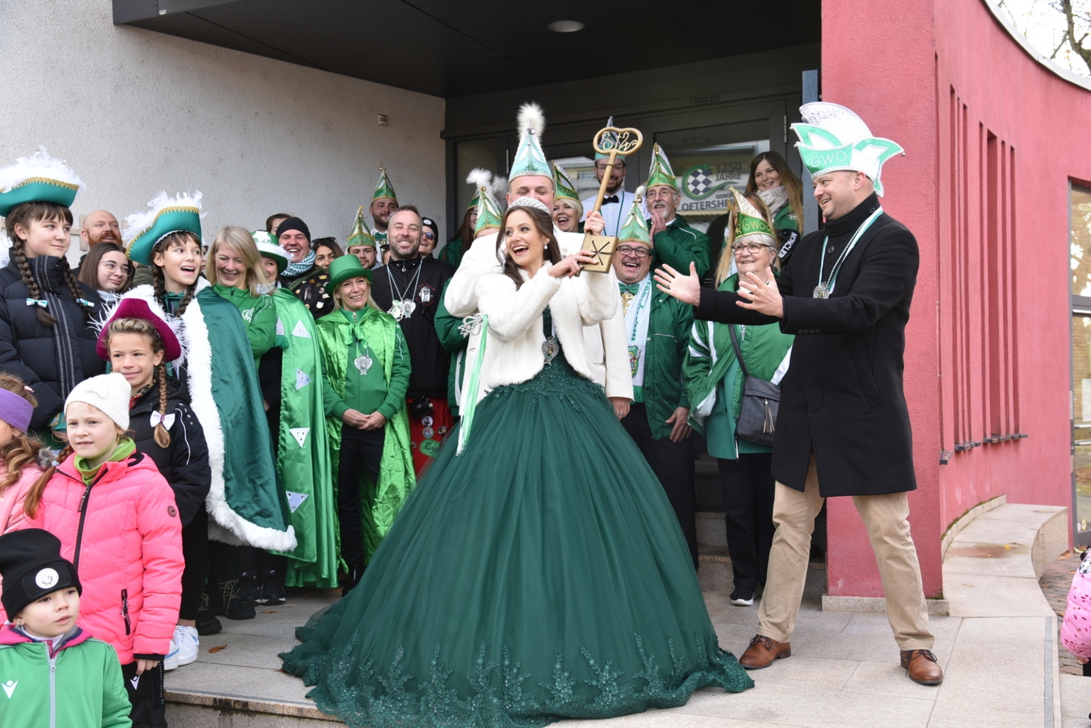 Zuvor hatte die Prinzessin erfolgreich um den Rathausschlüssel gekämpft.