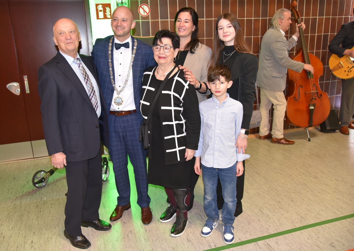 Auch die Eltern von Bürgermeister Pascal Seidel, Ehrenbürger Roland Seidel mit Gattin, waren auf dem Neujahrsempfang zu Gast.
