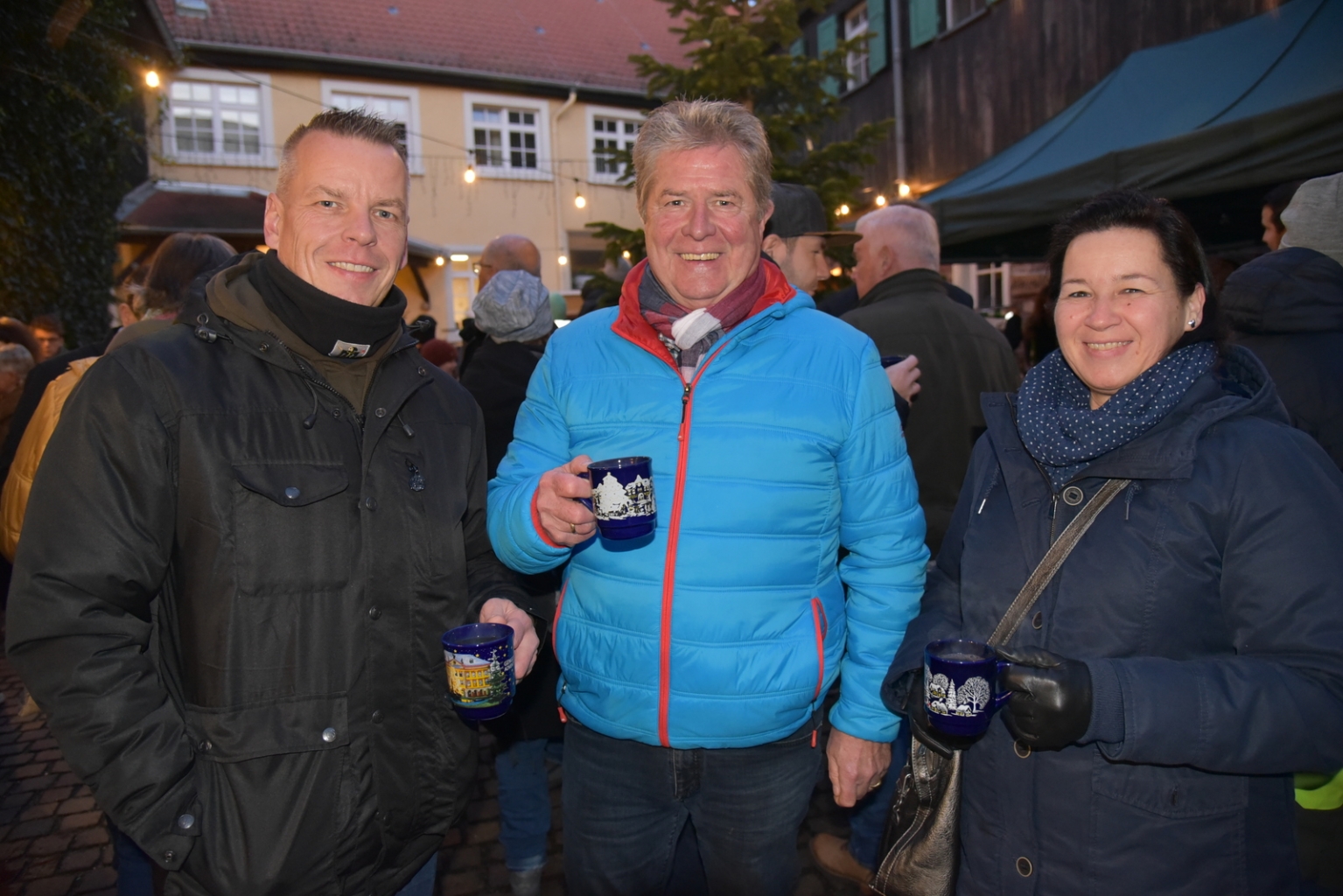 Es war kalt genug, so dass der Glühwein schmeckte. 