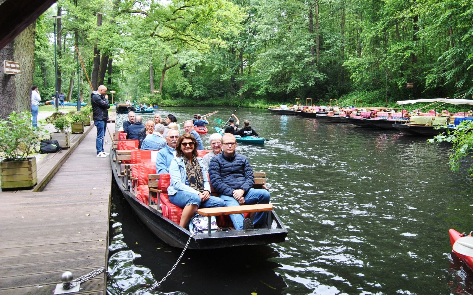 Die Schleusenkahnfahrt im Spreewald konnten alle genießen.